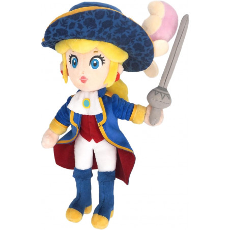 Plush Peluche Princess Peach Showtime! Swordfighter Peach (26cm) Mario Japan New
