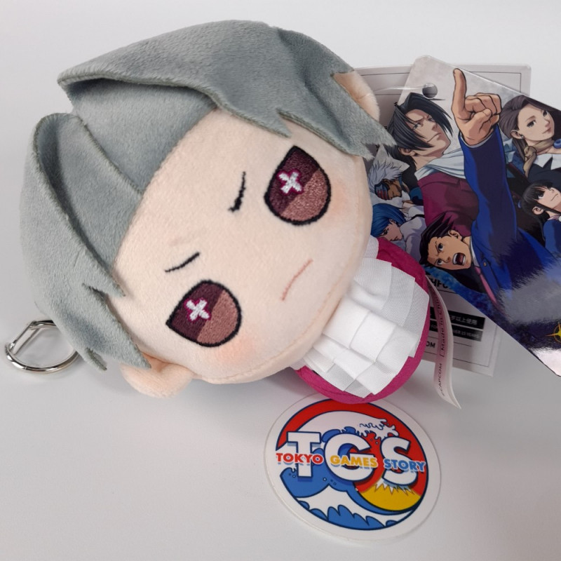 Plush Peluche Fanthful Ace Attorney(Gyakuten) Keychain Mitsurugi Reiji Japan New