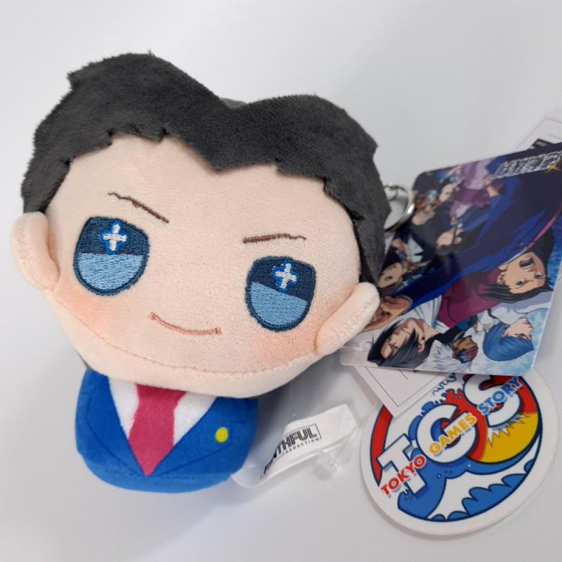 Plush Peluche Fanthful Ace Attorney(Gyakuten)Keychain Naruhodo Ryuichi Japan New