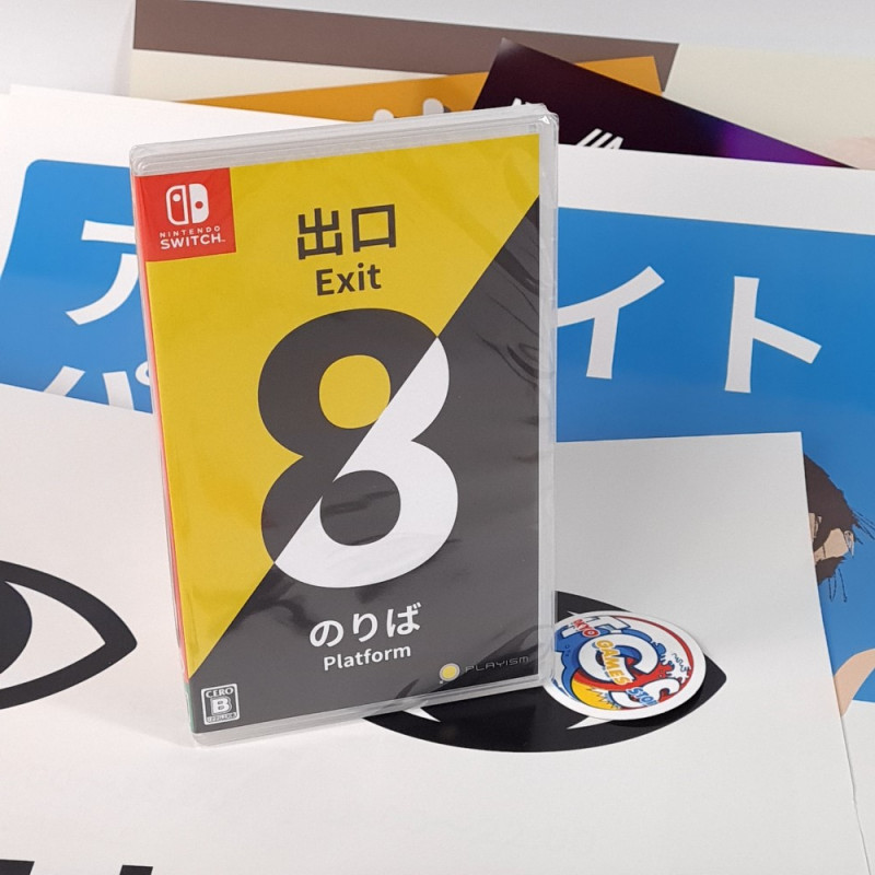 The Exit 8 + Platform 8 +8 Posters Set Switch Japan Game in ENG-FRA-DEU-ESP-ITA New