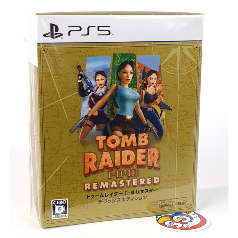 Tomb Raider I-III Remastered Starring Lara Croft Deluxe Edition PS5 Japan New (Multi-Language)