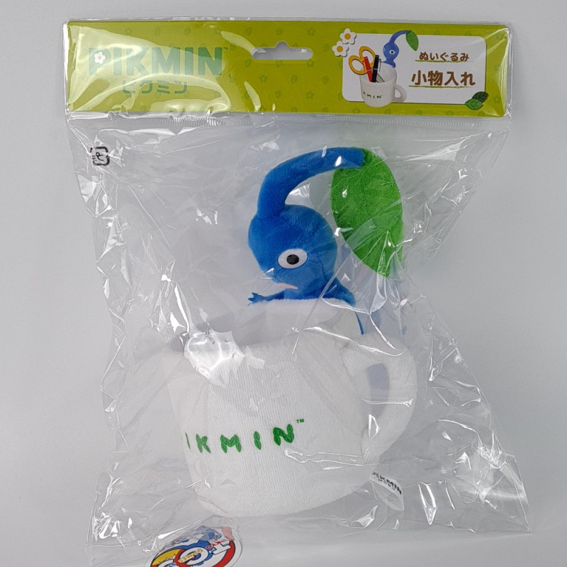 Plush Peluche Pikmin Accessory Case Mug Storage: Blue Pikmin Japan New