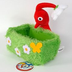 Plush Peluche San-Ei Pikmin Accessory Case Grass Storage Red Pikmin Japan New