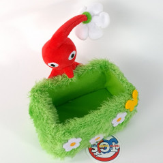 Plush Peluche San-Ei Pikmin Accessory Case Grass Storage Red Pikmin Japan New