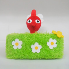 Plush Peluche San-Ei Pikmin Accessory Case Grass Storage Red Pikmin Japan New