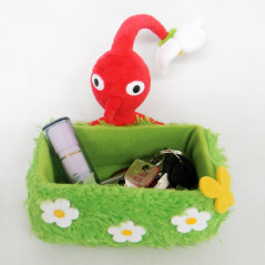 Plush Peluche San-Ei Pikmin Accessory Case Grass Storage Red Pikmin Japan New