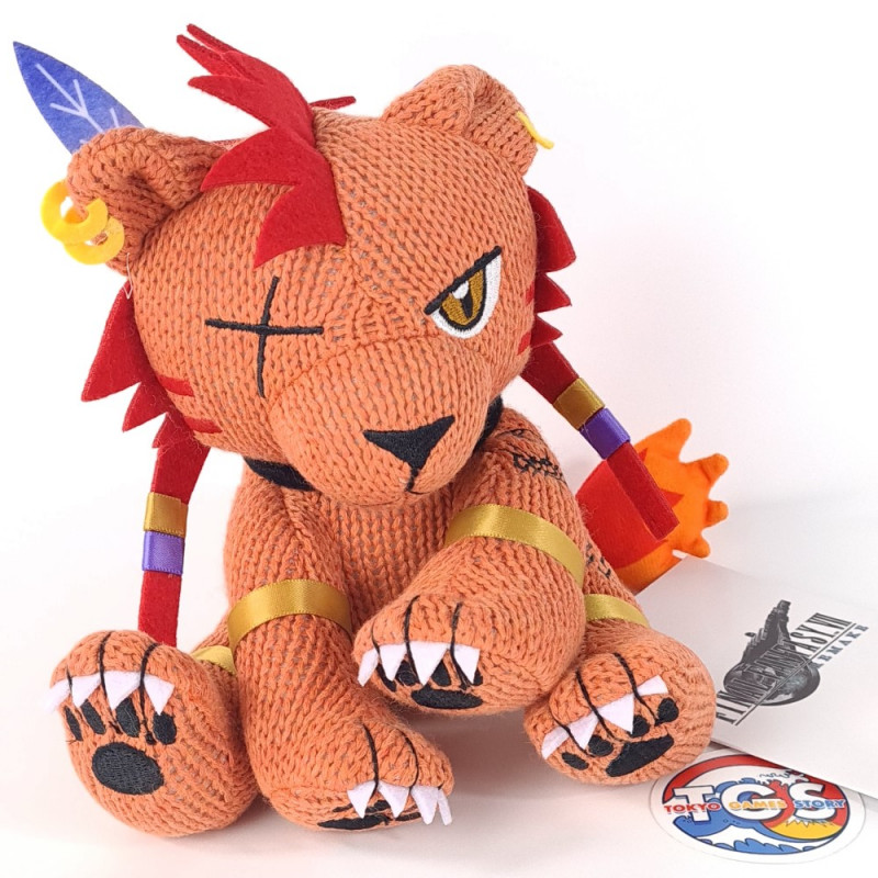 Peluche Final Fantasy VII Remake Knitted Plush Red XIII (25cm) Japan New (Square Enix)