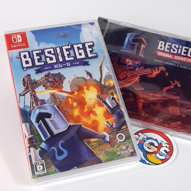 BESIEGE + OST CD Switch Japan Game in Eng-Fra-DE-ES-IT-PT...New(Real Time Strategy)