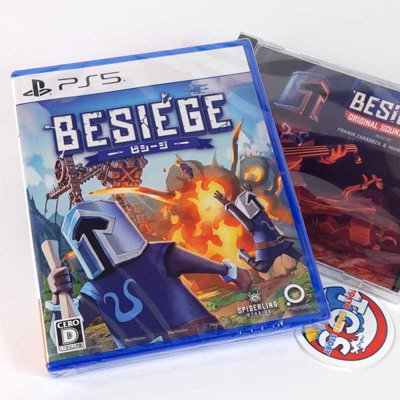 BESIEGE + OST CD PS5 Japan Game in Eng-Fra-DE-ES-IT-PT...New(Real Time Strategy)