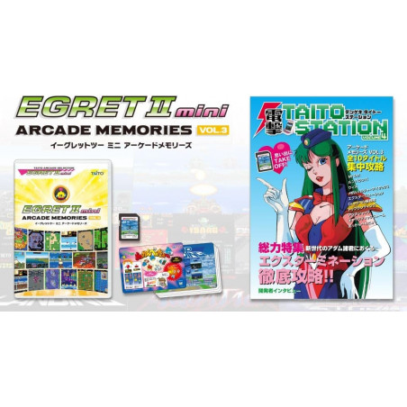 Egret II Mini Arcade Memories Vol.3 Taito JAPAN NEW(10gamesCard+Book+InstruCards)