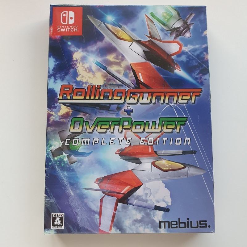 Rolling Gunner+Overpower Complete Edition Switch JAP Game in English Mebius SHOOTING/SHMUP Ver.NEW Nintendo