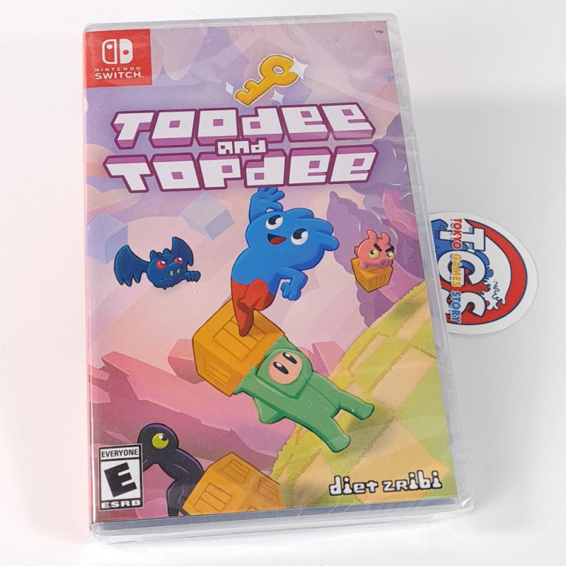 Toodee and Topdee SWITCH US Game In EN-FR-DE-ES-IT NEW (2D Platformer/Puzzle/Limited Run)