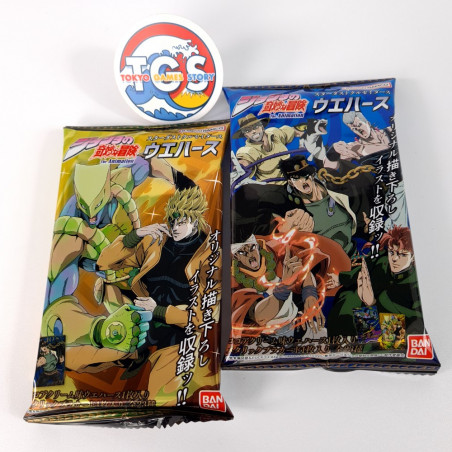 JoJo's Bizarre Adventure Wafers & Cards (Sealed Box of 20) Bandai Japan New