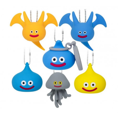 Dragon Quest 3D Silicone Monster Key Chain Slamichi.. (Full Set/12 Pieces) Square Enix Japan New