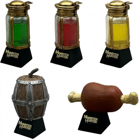 Monster Hunter Desktop Figure Item Mascot (Full Set of 6 PIeces) Figurine Japan New