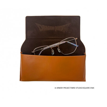 Dragon Quest Gold Foil Stamping Emblem of Loto Glasses Case Pochette Lunettes New
