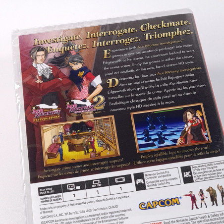 Ace Attorney Investigations Collection Switch US Edition New (Multi-Language)