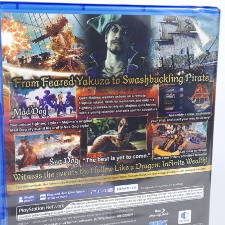 Like a Dragon: Pirate Yakuza in Hawaii PS4 Cover in English New (Multi-Language/Ryu Ga Gotoku 8 Gaiden)