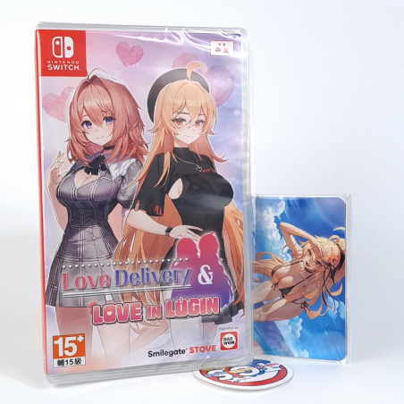 Love Delivery & Love in Login + Cards Switch New (Visual Novel Game in ENGLISH) Asia Ed.
