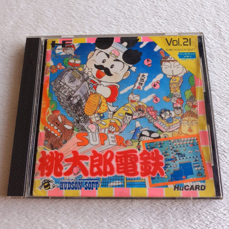 Super Momotarou Dentetsu Nec PC Engine Hucard Japan Ver. PCE Momotaro Hudson Soft Vol.21 1989 Peach Boy