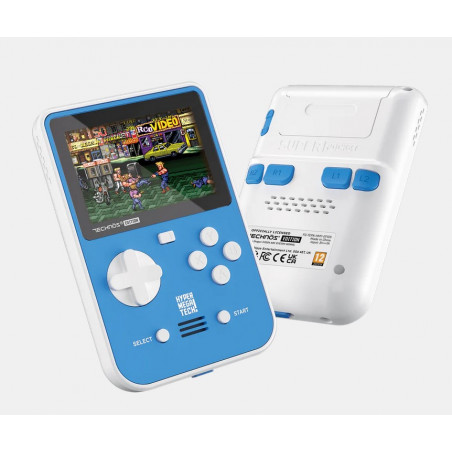 Console Super Pocket TECHNOS Ed. Wth 15 Games In (Compatible Evercade Card) NEW