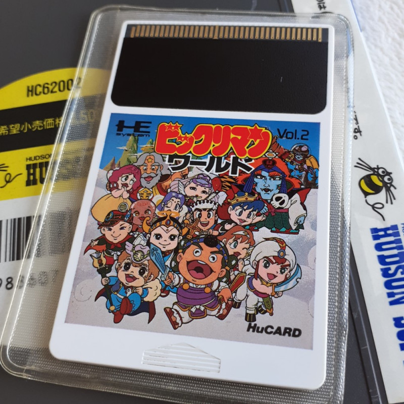 Bikkuri Man World (No Manual) Nec PC Engine Hucard Japan Ver. PCE Bikkuriman Hudson Soft Vol.2
