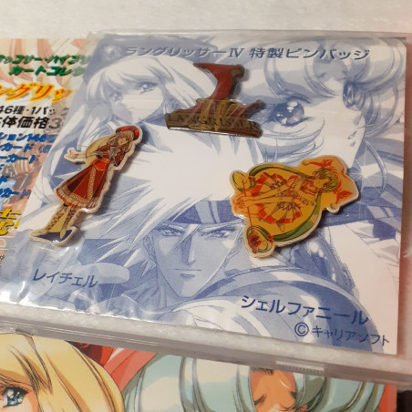 Langrisser IV Sega Saturn Japan Ver. Wth Pin's,Fanbook&Reg.Card Tactical RPG Masaya 1997