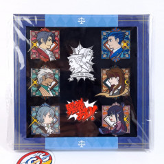 Ace Attorney 123 Gyakuten Saiban Pin Badge Set Fanthful Japan Official New