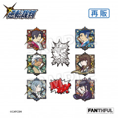 Ace Attorney 123 Gyakuten Saiban Pin Badge Set Fanthful Japan Official New