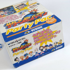 Bomberman Party Pac SBOM MultiTap + JoyCard Hudson Set Sega Saturn TBE/Unused