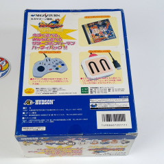 Bomberman Party Pac SBOM MultiTap + JoyCard Hudson Set Sega Saturn TBE/Unused