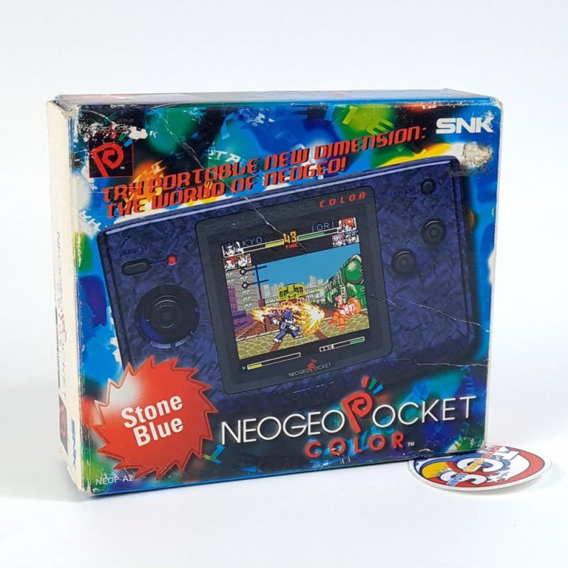 Console NeoGeo Pocket Color Stone Blue (NGPC/Neo Geo) (Wth Box/No Battery Cover)