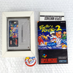 Pocky & Rocky 2 Super Nintendo Snes PAL-FAH (Complet/Good Condition) Kiki Kaikai