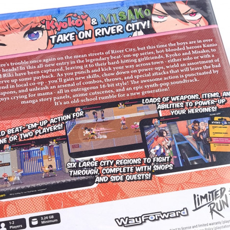 RIVER CITY GIRLS PS5 Limited Run Edition LRG010 NEW Game in JP-EN-FR-DE-IT-ES