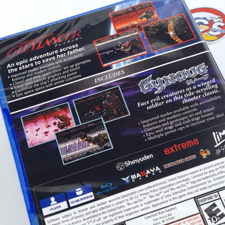 Gleylancer & Gynoug Combo Pack PS4 Limited Run Games New (Shmup/Shoot'em up)