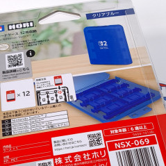 Card Case 12 for Nintendo Switch 1 & 2 (Clear Blue) Japan New (Hori Official)