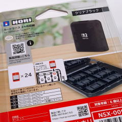 Card Case 24 for Nintendo Switch 1 & 2 (Clear Black) Japan New (Hori Official)