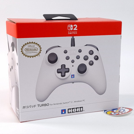 Controller HORIPAD Turbo for Nintendo Switch 1 & 2 & PC (White) Japan New