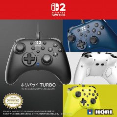 Controller HORIPAD Turbo for Nintendo Switch 1 & 2 & PC (Black) Japan New
