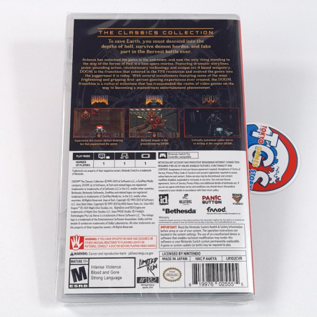 DOOM The Classic Collection (1,II & 3) Nintendo Switch Limited Run Game 102 NEW
