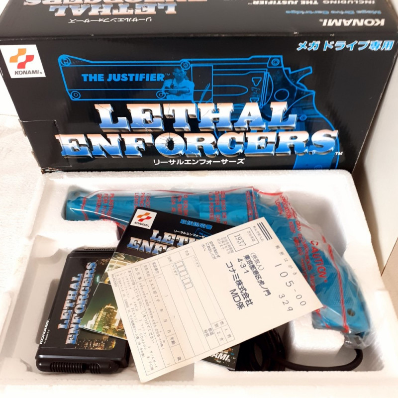 Lethal Enforcers + The Justifier Set Sega Megadrive Japan Ver. (NEW?) Konami Gun Shooting 1993