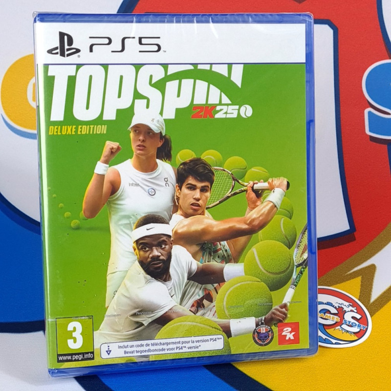 TOPSPIN 2K25 Deluxe Edition PS5 Euro Game In EN-FR-DE-ES-IT NEUF/NEW Sealed