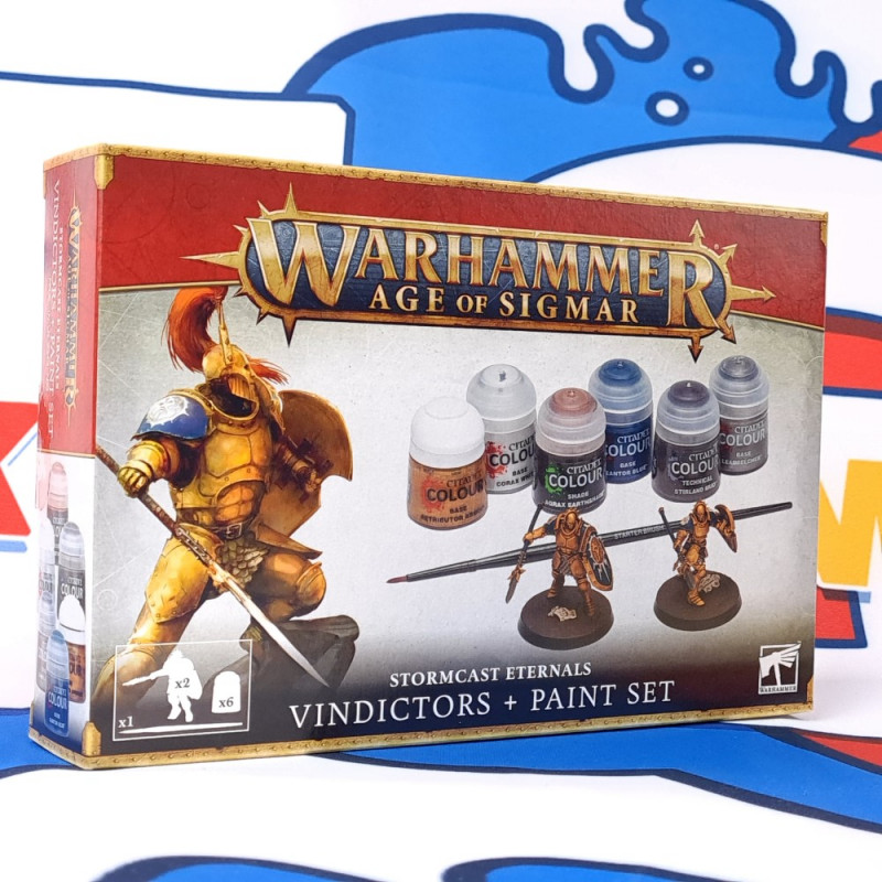 Warhammer Age of Sigmar Vindictors Paint Set Stormcast Eternals GWS New Sealed