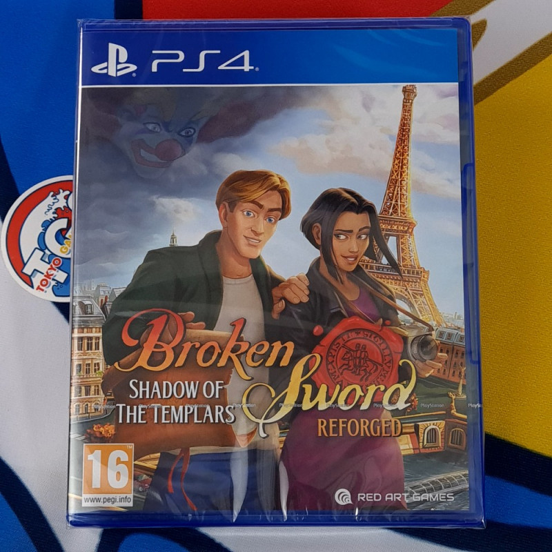 Broken Sword - Shadow of the Templars Reforged PS4 EU Red Art Games [EN Ver.] New