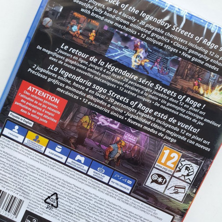 Streets Of Rage 4 Anniversary Edition PS4 FR Ver.NEW Merge Games BEAT THEM ALL 5060264379972 Bare Knuckle Sony Playstation 4