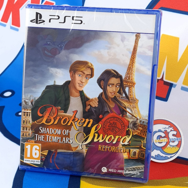 Broken Sword - Shadow of the Templars Reforged PS5 EU Red Art Games [EN Ver.] New