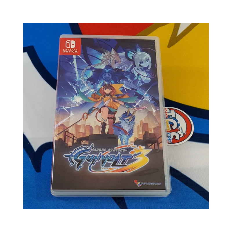 Azure Striker Gunvolt 3 SWITCH Asia Used (Game in Multi-Languages/Plateforme)