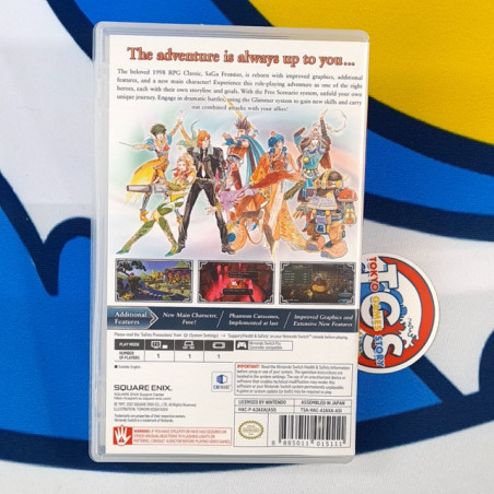 Saga Frontier Remastered Nintendo Switch Asian Used (Game In ENGLISH/RPG)