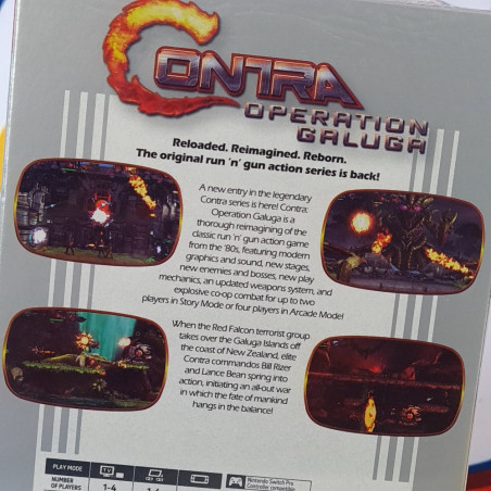 Contra: Operation Galuga Switch US LRG 230 (Multi-Language/Run&Gun) Probotector NEW
