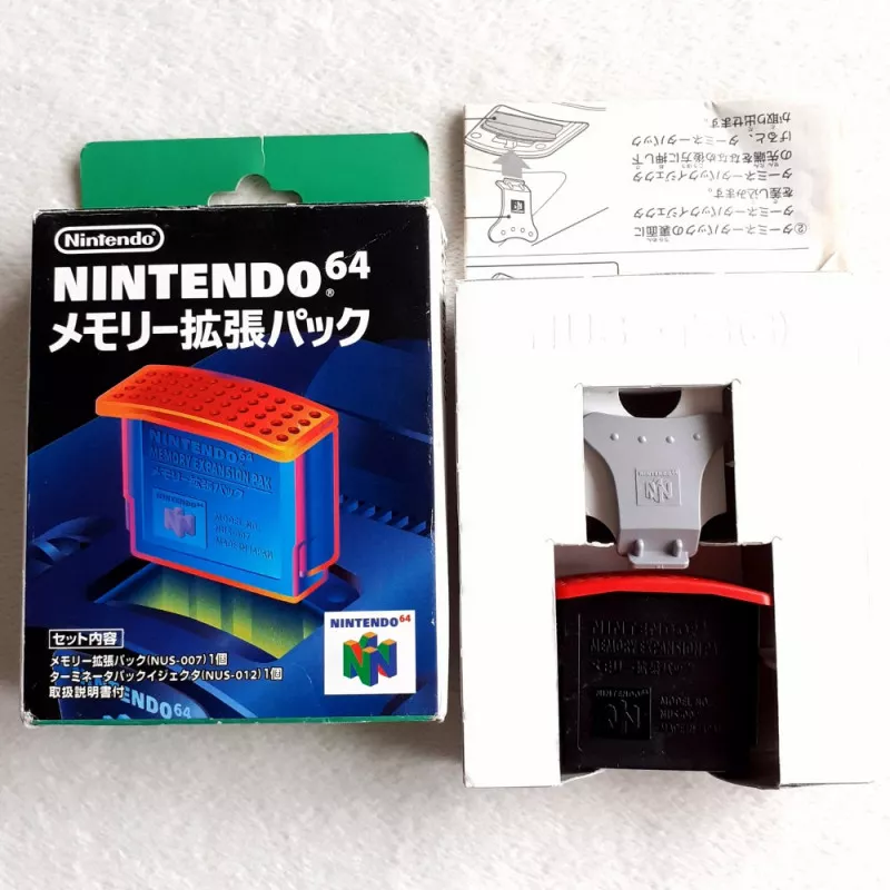 メモリー拡張パック Nintendo 64 Japan Ver Region Free N64 Nus 007 Nus 012
